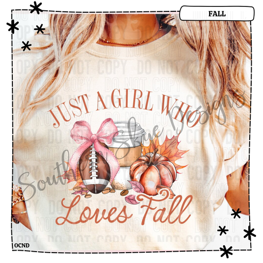 Just a Girl Who Loves Fall Football