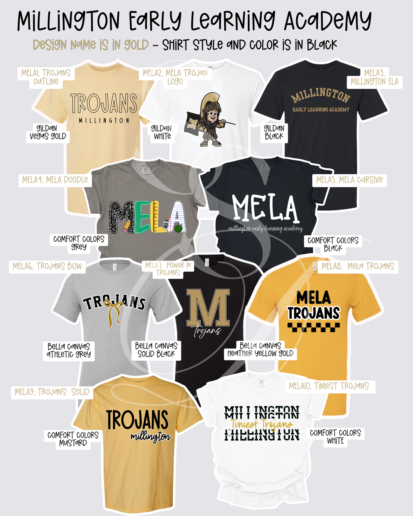 Millington Trojans Mix & Match Spirit Wear