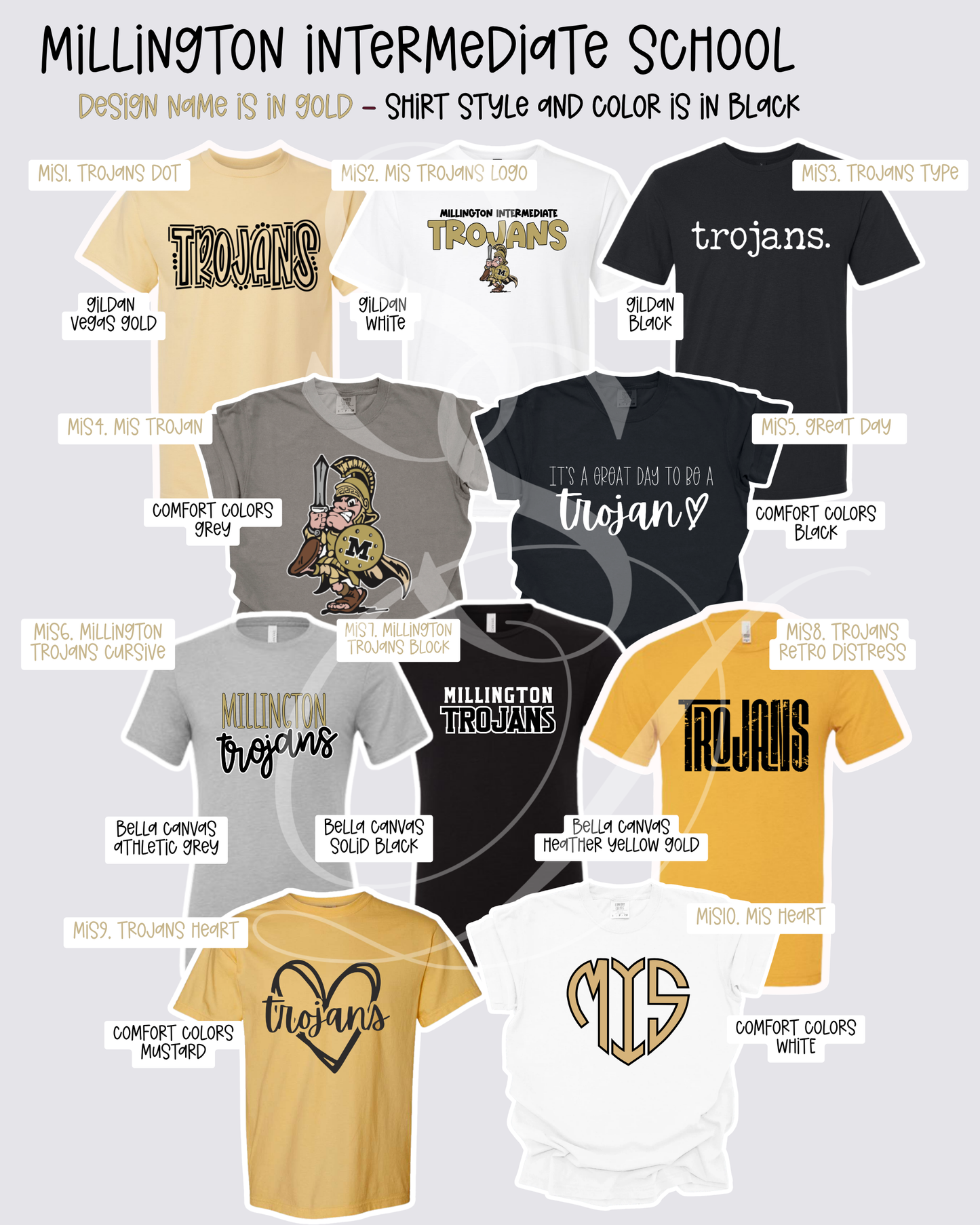 Millington Trojans Mix & Match Spirit Wear