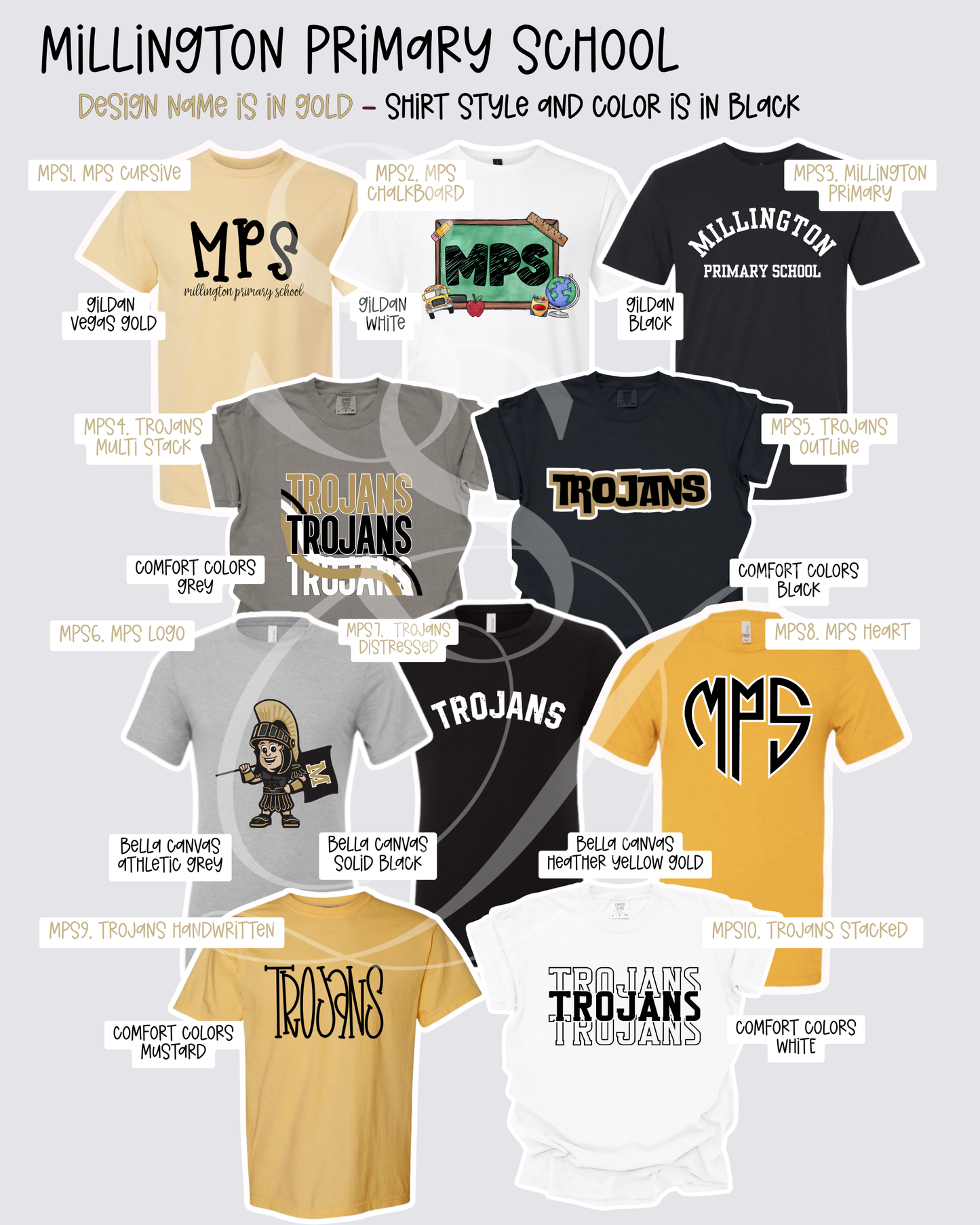 Millington Trojans Mix & Match Spirit Wear
