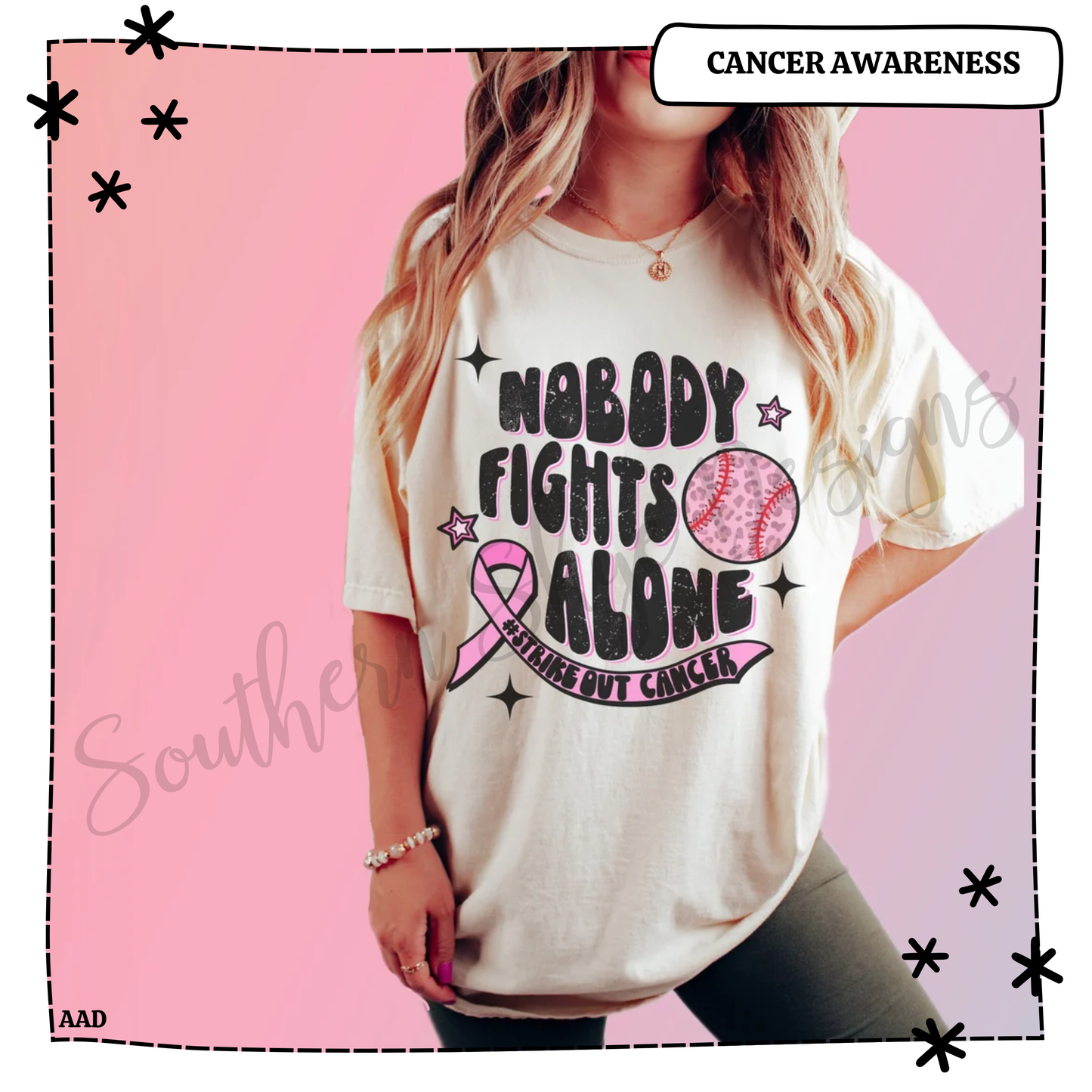 Nobody Fights Alone Strike Out Cancer