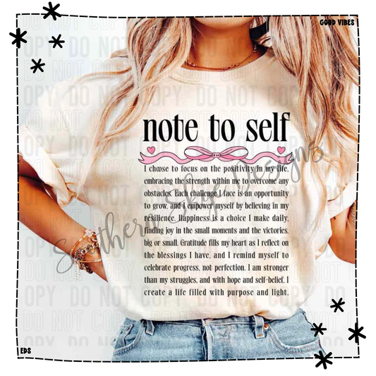 Note To Self