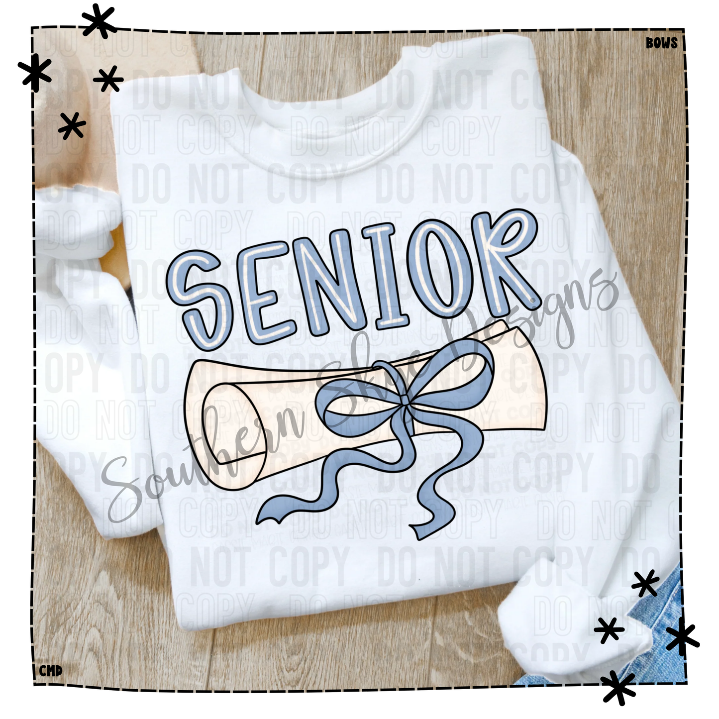 Senior Coquette Diploma Blue