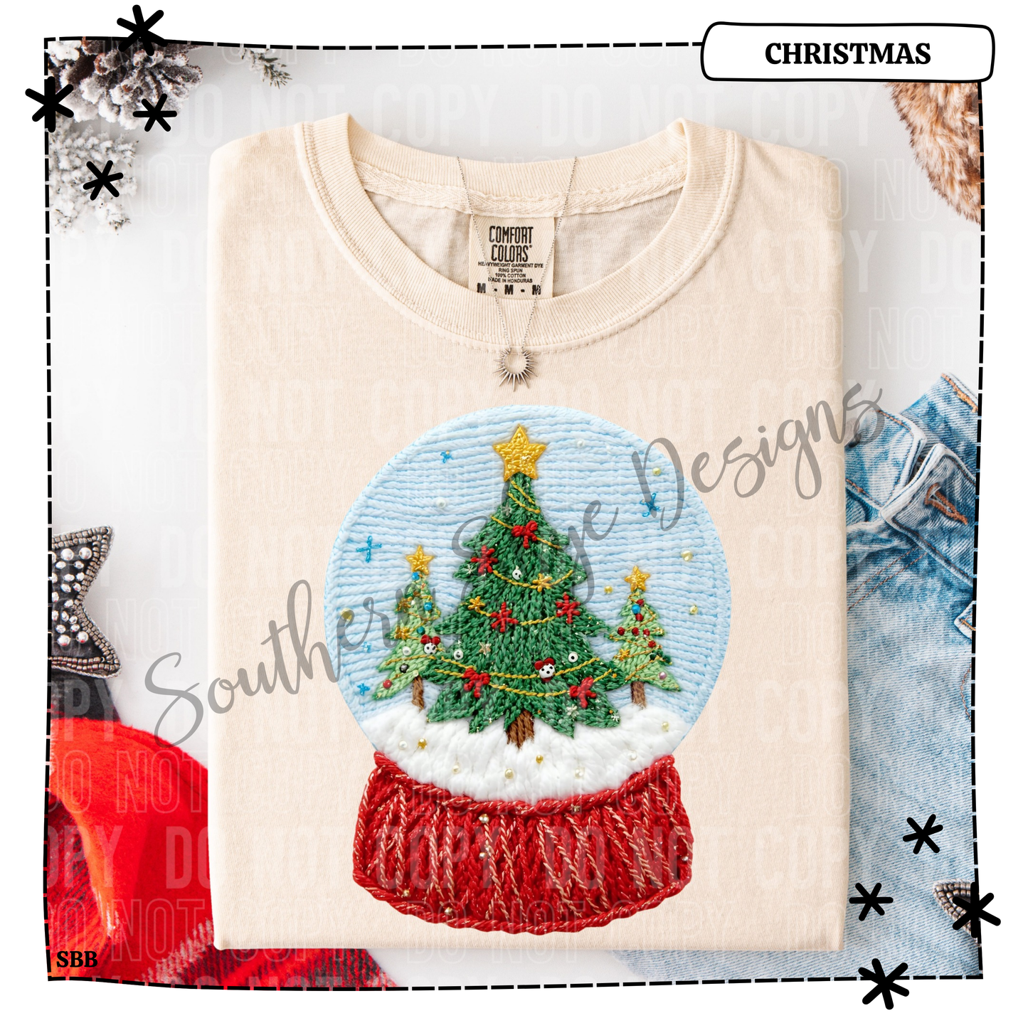 Snow Globe Faux Yarn