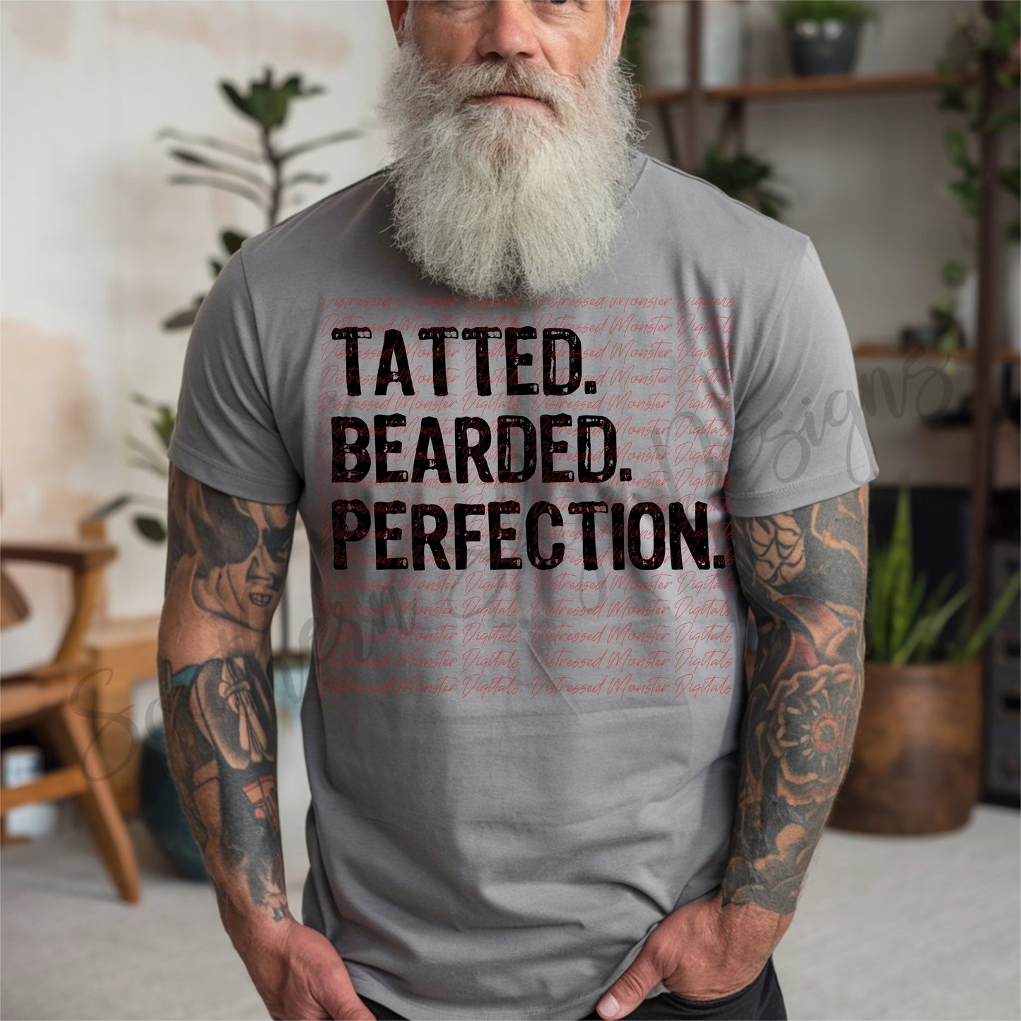 Tatted. Bearded. Perfection