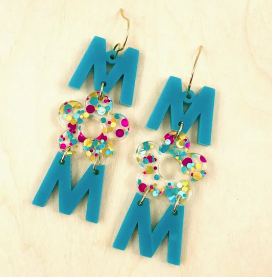 Mermaid Mom Acrylic Earrings