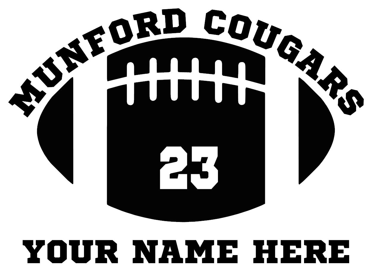 Munford Cougars Football Decal